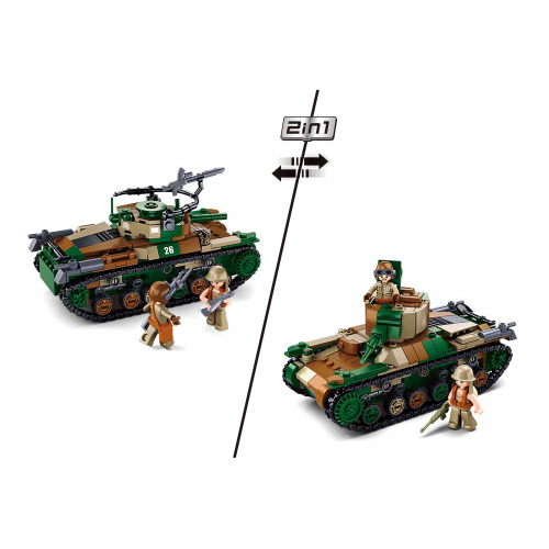 Конструктор Sluban Army WW2 M38-B1107 Японський танк Type 97 2в1, 563 деталі