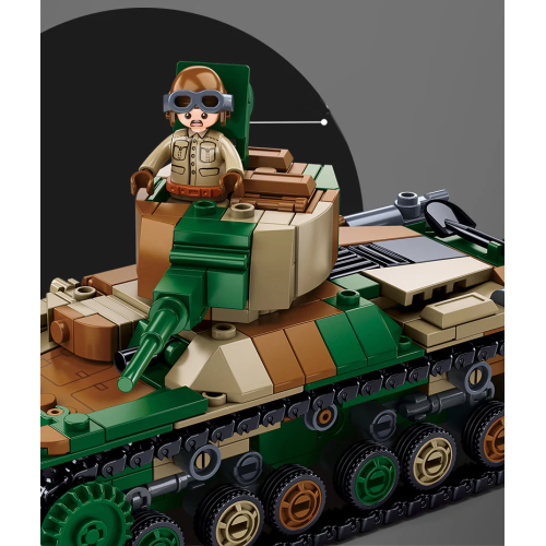 Конструктор Sluban Army WW2 M38-B1107 Японський танк Type 97 2в1, 563 деталі
