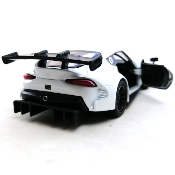 Машинка металева Kinsmart 1:36 Toyota GR Supra Racing Concept KT5421W інерційна, двері відчиняються / Білий