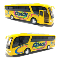 Металева машинка Kinsmart Автобус Coach жовтий інерційний (KS 7101 W Yellow)