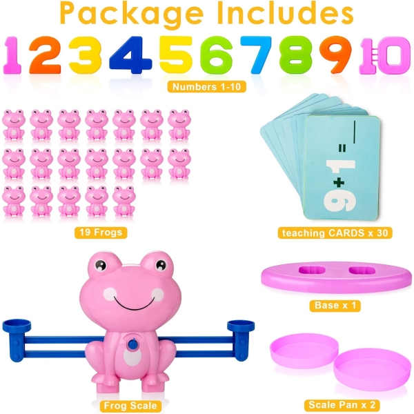 Розвиваюча гра цифровий баланс математичні ваги рожева жаба SSD-6688