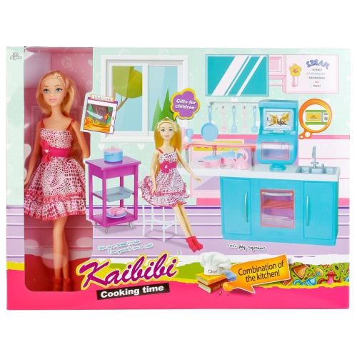 Ігровий набір Кухня з ляльками Kaibibi BLD132 Cooking time меблі та посуд