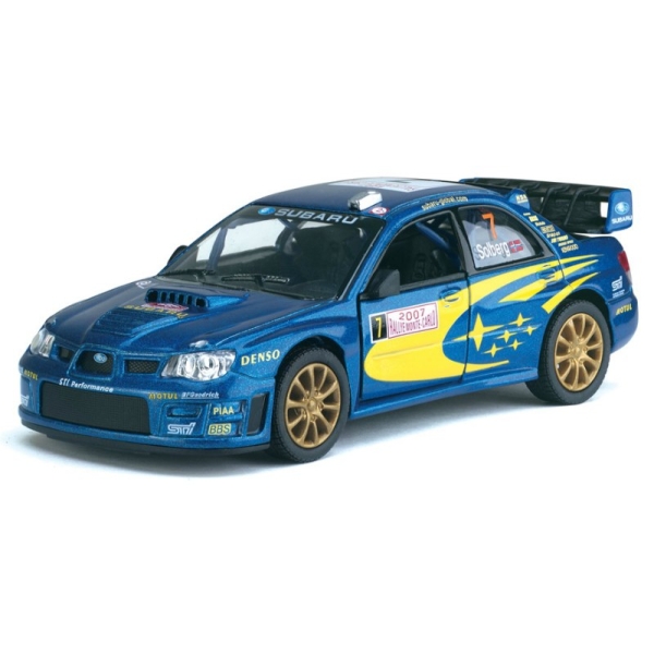 Машина метал "KINSMART" KT5328W (96шт/4) "Subaru Impreza WRC 2007", в коробці 16*8*7, 5см