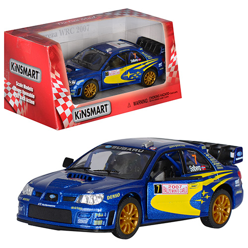 Металева машинка Kinsmart Subaru Impreza WRC 2007 1:36 (KT5328W) ралійна