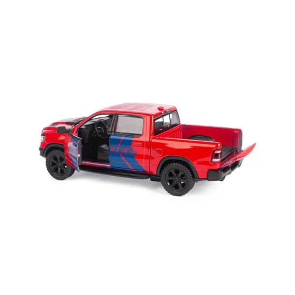 Машинка металлическая Kinsmart 1:46 Dodge RAM 1500 Livery Edition 2019 (инерционная, двери открываются, красная KT5413WF)