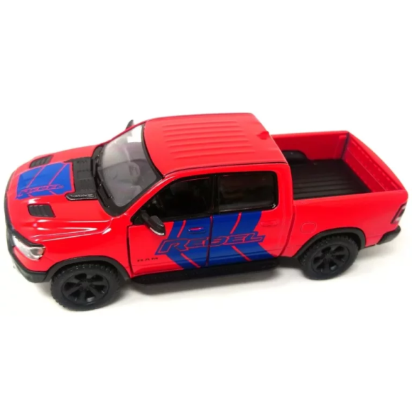 Машинка металлическая Kinsmart 1:46 Dodge RAM 1500 Livery Edition 2019 (инерционная, двери открываются, красная KT5413WF)