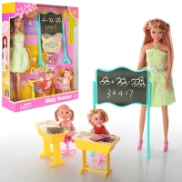 Игровой набор DEFA 6065 "Школьный класс" с куклой-учительницей, учениками и аксессуарами
