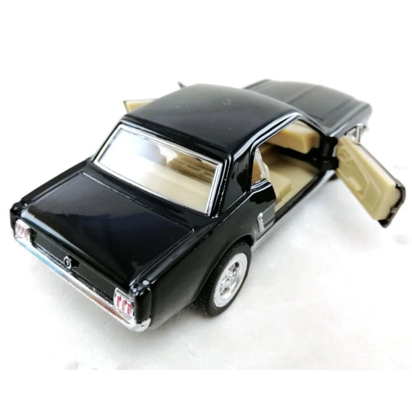 Машинка металева Kinsmart 1:36 Ford Mustang інерційна, двері відчиняються KT5351W / Чорний