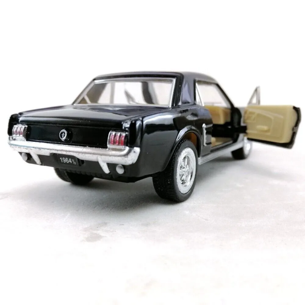 Машинка металева Kinsmart 1:36 Ford Mustang інерційна, двері відчиняються KT5351W / Чорний