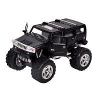 Машинка металева Kinsmart KT5337WB 1:40 2008 Hummer H2 SUV OFF ROAD інерційна, двері відчиняються / Чорний