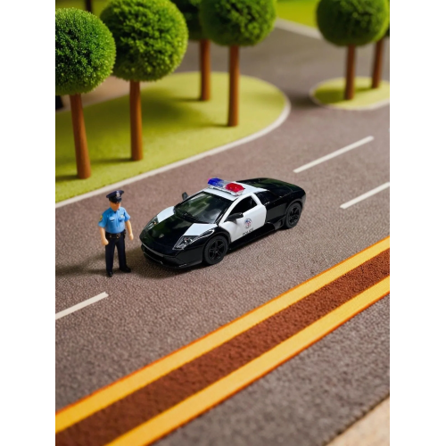 Металлическая машинка Kinsmart 1:36 Lamborghini Murcielago LP640 (Полиция) KT5317WP