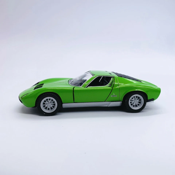 Машинка металева Kinsmart KT5390W 1:34 1971 Lamborghini Miura P400 SV інерційна, двері відчиняються / Зелений