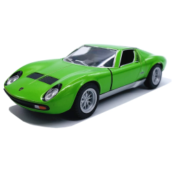 Машинка металева Kinsmart KT5390W 1:34 1971 Lamborghini Miura P400 SV інерційна, двері відчиняються / Зелений