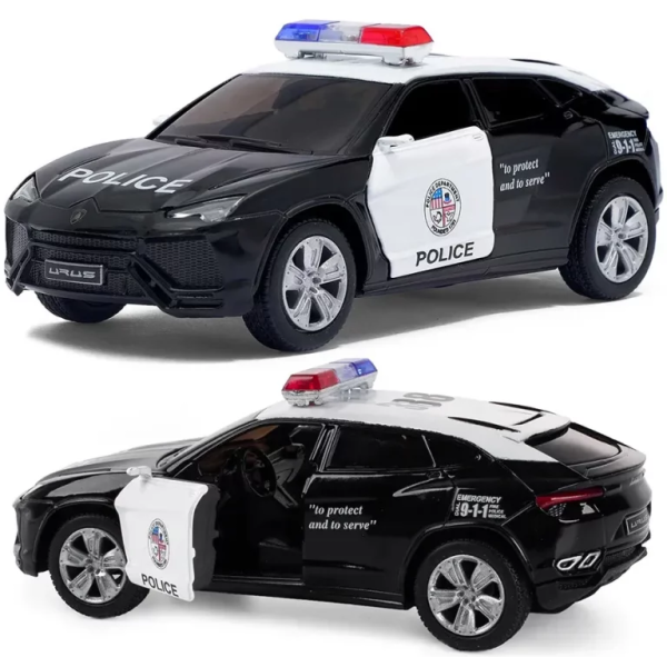Kinsmart 1:38 Lamborghini Urus Police KT5368WP: металлическая игрушечная машинка