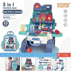 Игровой набор врач с аксессуарами в чемодане с ручкой 8113BP