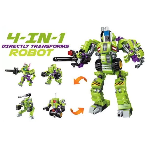 Конструктор QMAN 1802 Робот-трансформер (4 в 1) – Цена за комплект: 4 конструктора