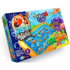 Гра "Кльова рибалка та Кінетичний пісок" 1200 гр-2 в 1