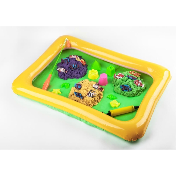 Гра "Кльова рибалка та Кінетичний пісок" 1200 гр-2 в 1