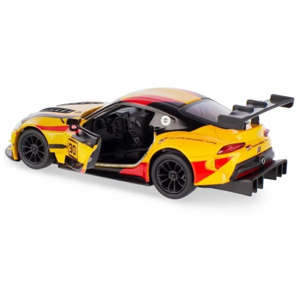 Металлическая модель Kinsmart Toyota GR Supra Racing Concept KT5421WF, желтая