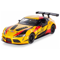 Металлическая модель Kinsmart Toyota GR Supra Racing Concept KT5421WF, желтая