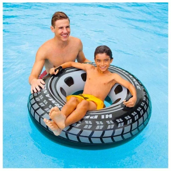 Коло надувне INTEX 59252NP "Колесо" 91 см, для плавання, 6+ років