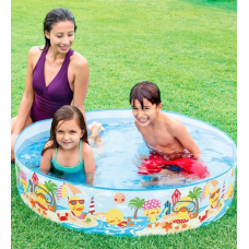 Дитячий каркасний басейн Intex "Качиний риф", 122×25 см 58477NP
