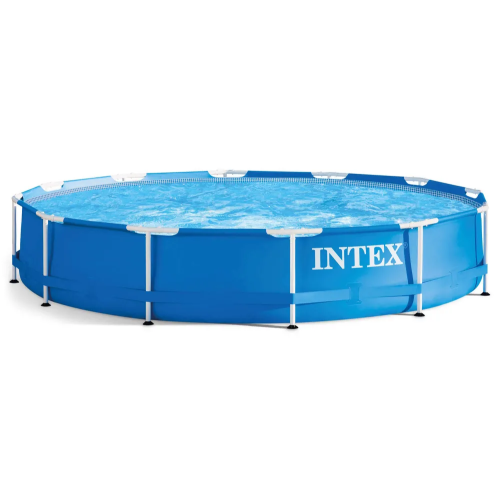 Бассейн каркасный Intex 28210NP Metal Frame, круглый 366х76см, 6503 л, синий