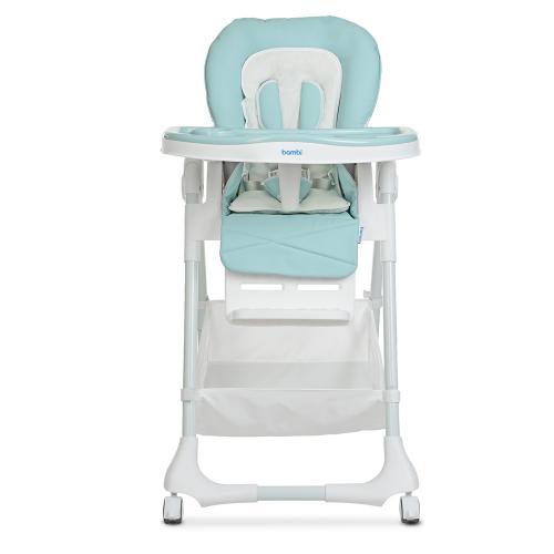 Стульчик для кормления Bambi M 3822 Tiffany Blue, трансформер на колесах