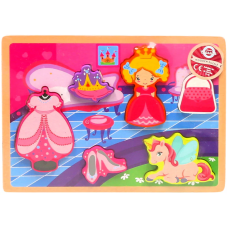 Дерев'яна іграшка Пазли MD 0933 (75 шт) у кульці 30-22-1,5см