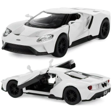 Машинка металлическая Kinsmart 1:38 2017 Ford GT инерционная, двери открываются KT5391W / Белый