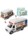 Металлическая машинка Kinsmart 1:36 Kinsfun Фургон кафе Tacos Truck KS 5255 W инерционная, открывающиеся двери / Белый