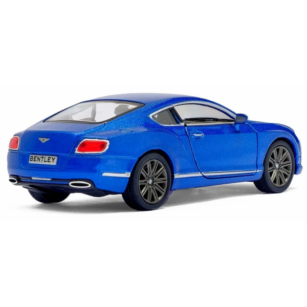 Машинка металлическая Kinsmart 1:38 Bentley Continental GT 2012 (инерционная, двери открываются, синяя KT5369W)