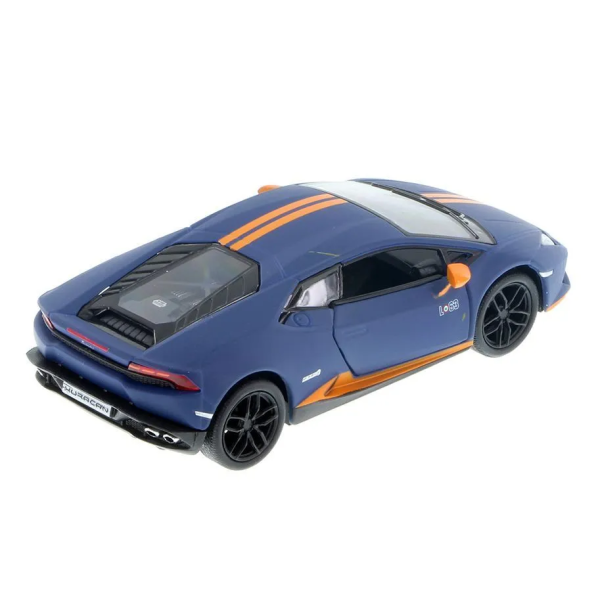 Машинка металлическая Kinsmart 1:36 Lamborghini Huracán LP610-4 Avio (инерционная, синяя) KT5401W