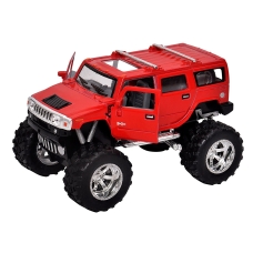 Машинка металева Kinsmart KT5337WB 1:40 2008 Hummer H2 SUV OFF ROAD інерційна, двері відчиняються / Червоний