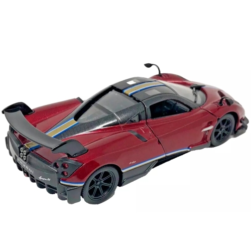 Машинка металева Kinsmart 1:38 2016 Pagani Huayra BC інерційна, двері відчиняються KT5400WF / Червоний з принтом