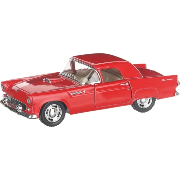 Машинка металлическая Kinsmart 1:36 1955 Ford Thunderbird KT5319W инерционная, двери открываются / Красный