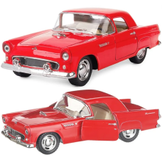 Машинка металлическая Kinsmart 1:36 1955 Ford Thunderbird KT5319W инерционная, двери открываются / Красный