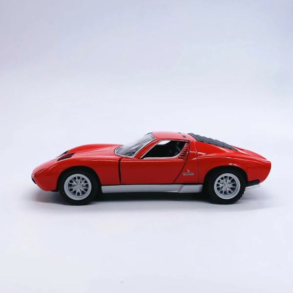 Машинка металева Kinsmart KT5390W 1:34 1971 Lamborghini Miura P400 SV інерційна, двері відчиняються / Червоний