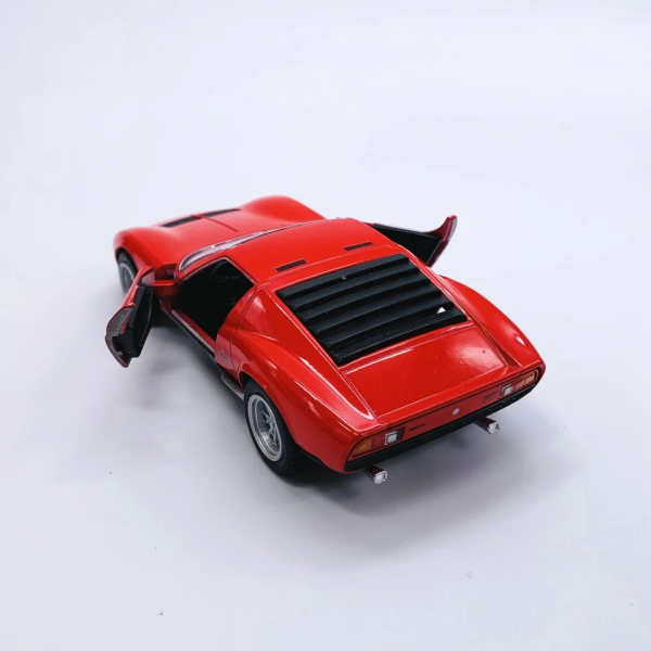 Машинка металева Kinsmart KT5390W 1:34 1971 Lamborghini Miura P400 SV інерційна, двері відчиняються / Червоний