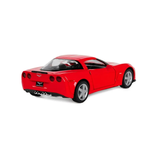 Металлическая машинка Kinsmart 1:36 Chevrolet Corvette Z06 инерционная, с открывающимися дверями KT5320W / Красный