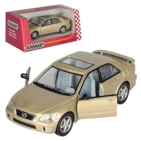 Металлическая модель машины Kinsmart 1:36 Lexus IS 300 KT5046W, инерционная, открывающиеся двери / Серебристая