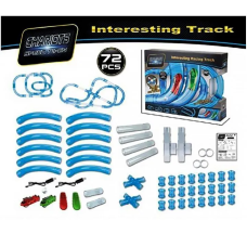 Радиоуправляемый гоночный трек - тоннель гибкий "Гонки в трубе" 72 детали 022-1