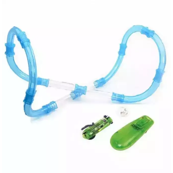 Трек 022-2 р/в, трубчастий, машинка 8см (акумулятор), світло, USB заряд, в кор-ці 40,5-36,5-10 см