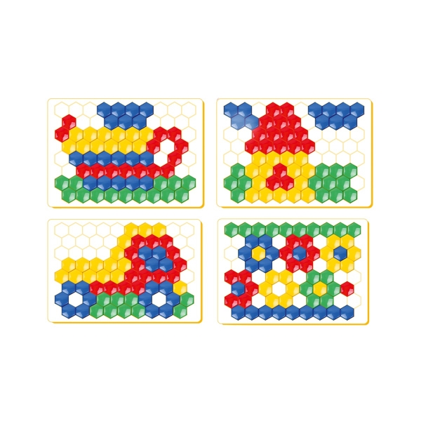 Мозаика для малышей: 80 цветных элементов, артикул 2063
