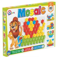 Розвиваюча Мозаїка ТехноК (арт. 2063) на 80 великих деталей (40 мм) для дітей від 1 року
