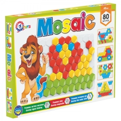 Розвиваюча Мозаїка ТехноК (арт. 2063) на 80 великих деталей (40 мм) для дітей від 1 року
