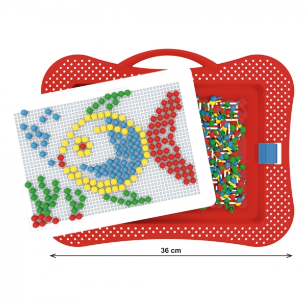 Мозаика 4 ТехноК (арт. 3367) на 340 деталей в удобном пенале-саквояже для детей от 5 лет