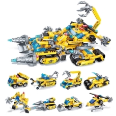 Конструктор Qman The Legend Of Chariot 1408 набор Строительная команда (8 в 1)