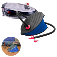 Насос ножной 3л Intex 28 см, с насадками переходниками для надувных кроватей, матрасов, кругов 69611