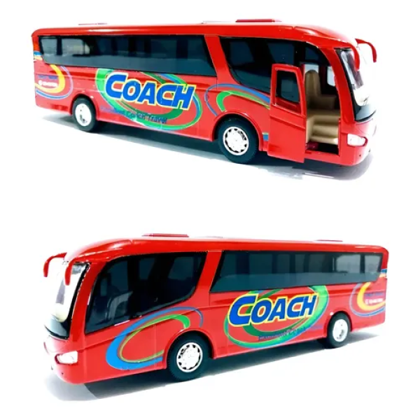 Металева машинка Kinsmart Автобус Coach червоний інерційний (KS 7101 W Red)